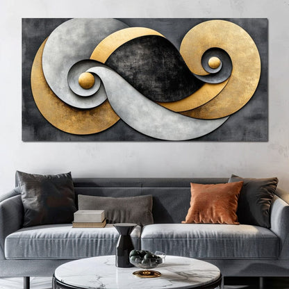 Interwoven Elements Canvas Wall Art
