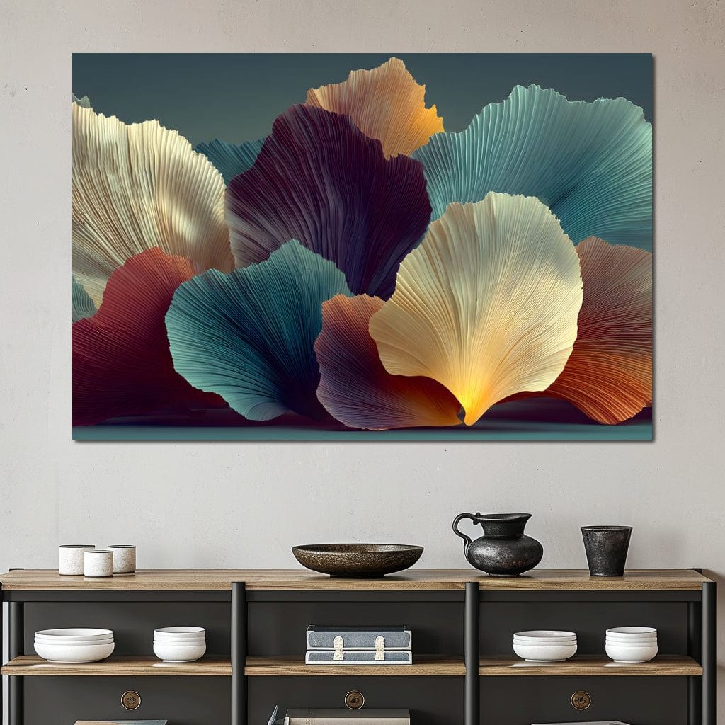 Flowing Petal Dreams Canvas Wall Art