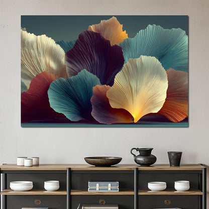 Flowing Petal Dreams Canvas Wall Art