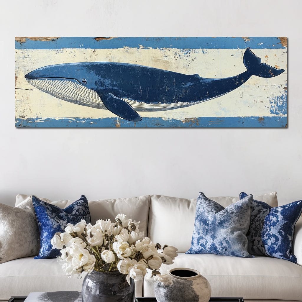 Glorious Whale Canvas Wall Art