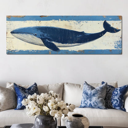 Glorious Whale Canvas Wall Art