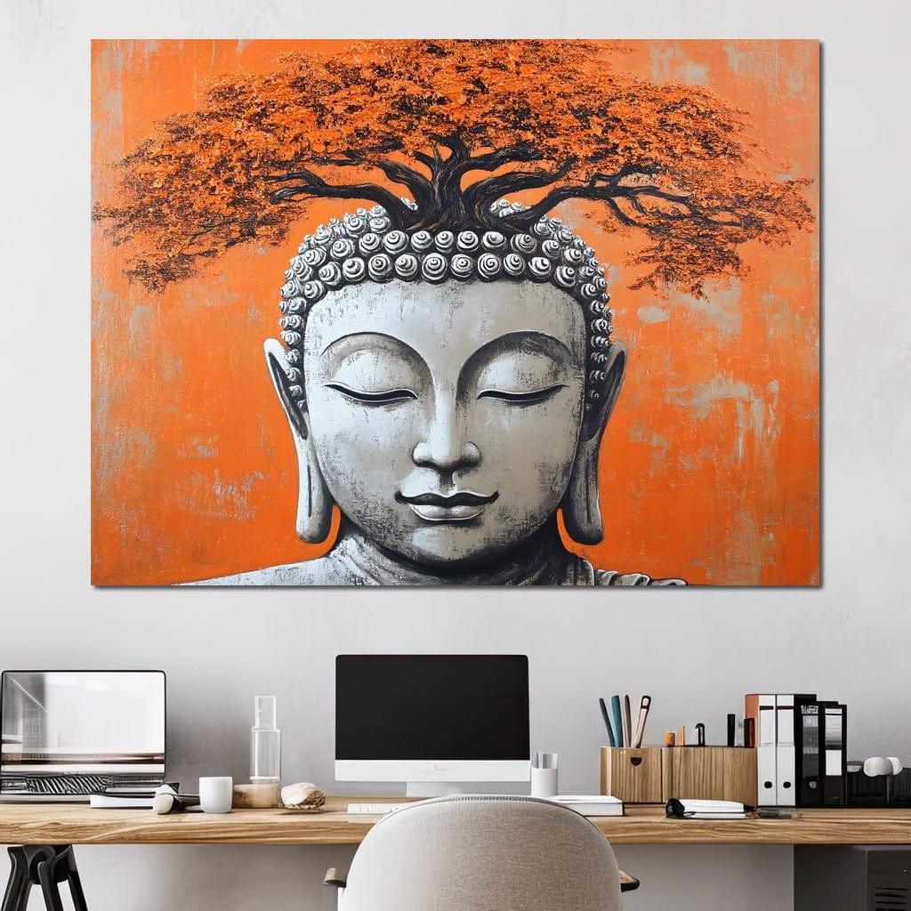 Buddha Tranquility Tree Spirit Canvas Wall Art