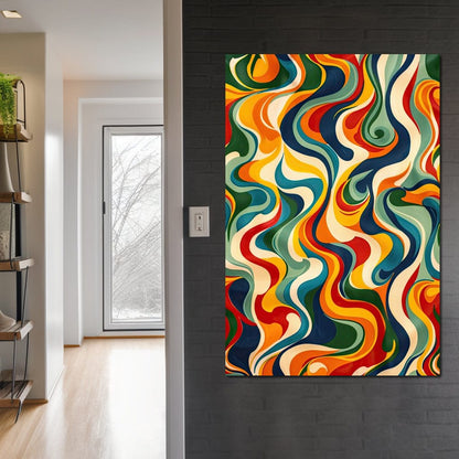 Vibrant Harmony Flow Canvas Wall Art