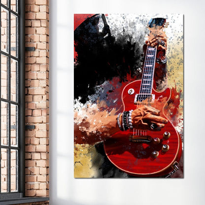 Slasher Electric Guitar Canvas Wall Art