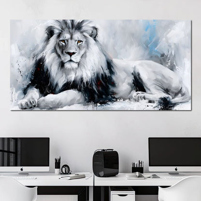 Monarch of the Frozen Plains Canvas Wall Art