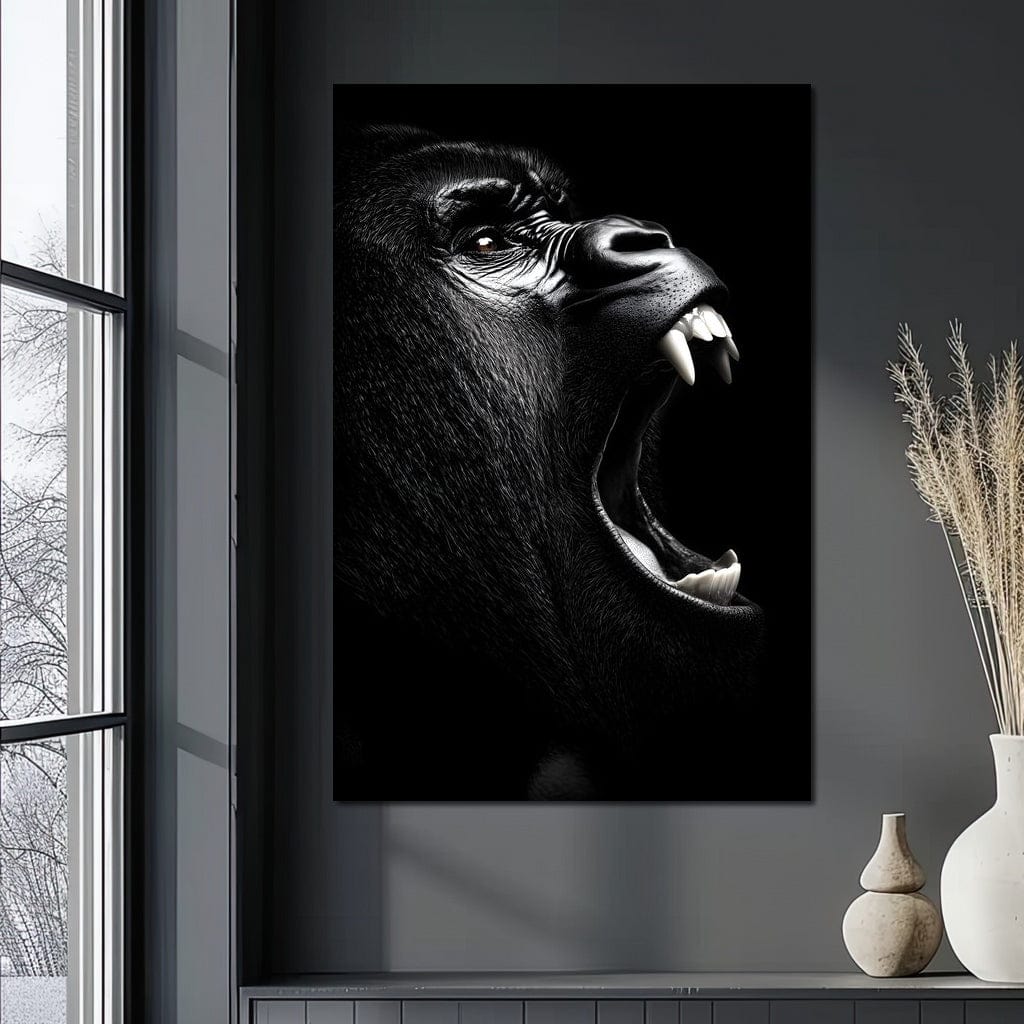 Primal Roar Silence Echoes Canvas Wall Art