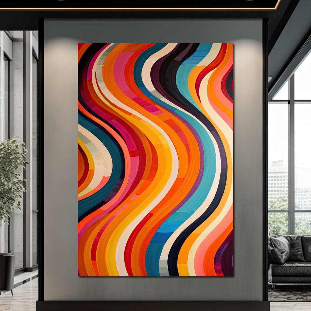 Vibrant Waves of Harmony Canvas Wall Art