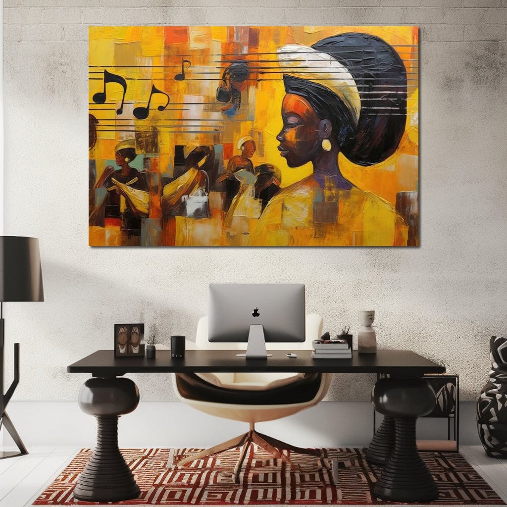 African Sounds 04 Canvas Wall Art