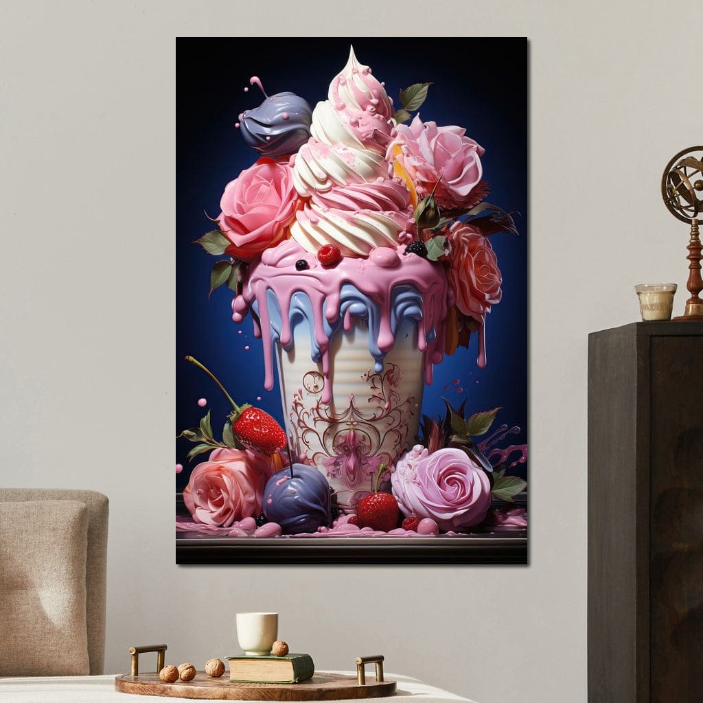 Candy Ice Cream Canvas Wall Art