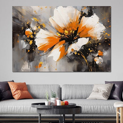Radiant Floral Tempest Canvas Wall Art