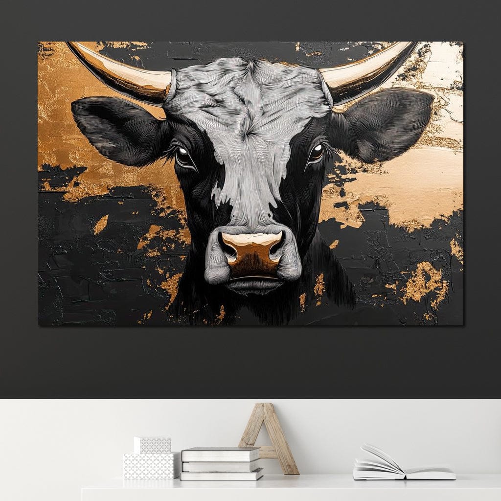 Golden Majesty of the Plains Canvas Wall Art