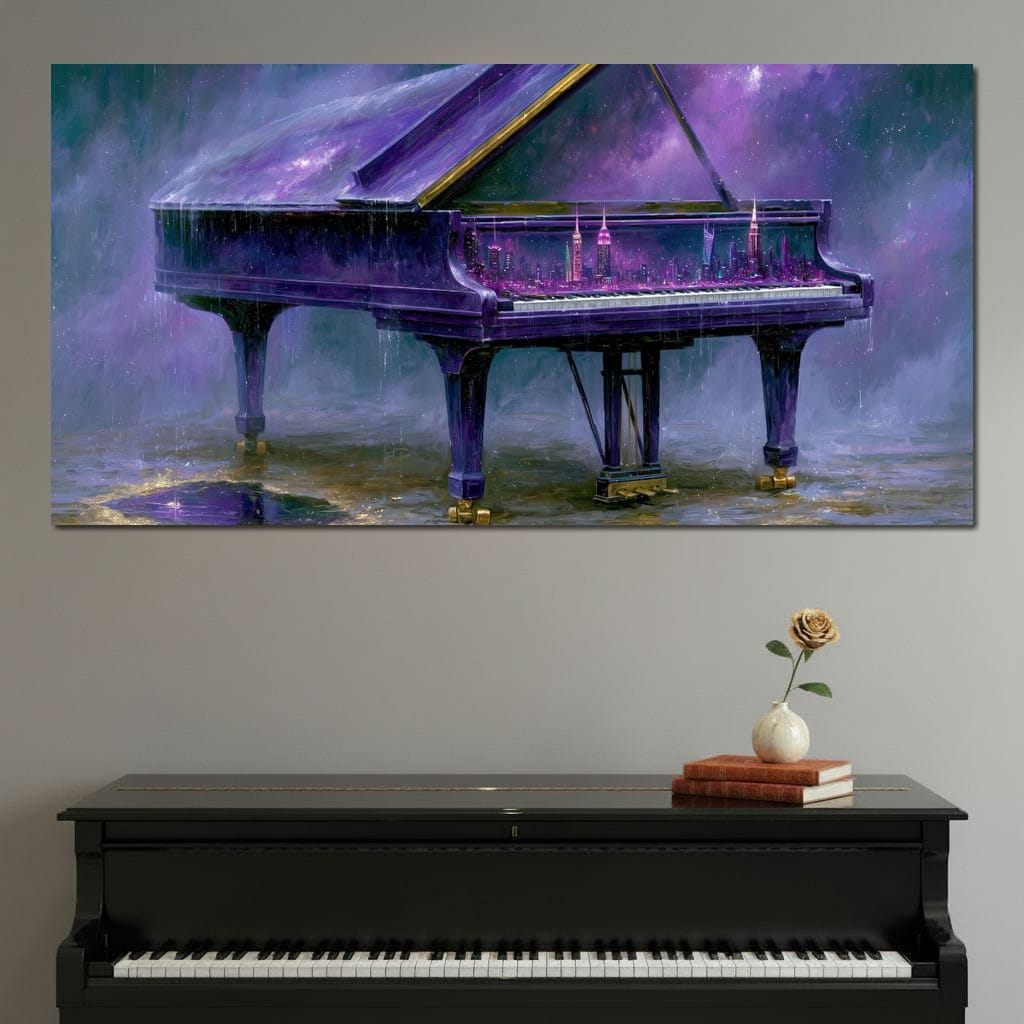 Midnight Sonata For A Glass Galaxy Canvas Wall Art