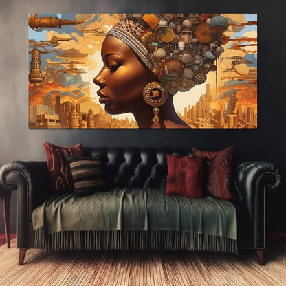 African Portrait Izula Canvas Wall Art