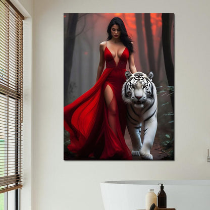 Female Portrait 198 Canvas Wall Art