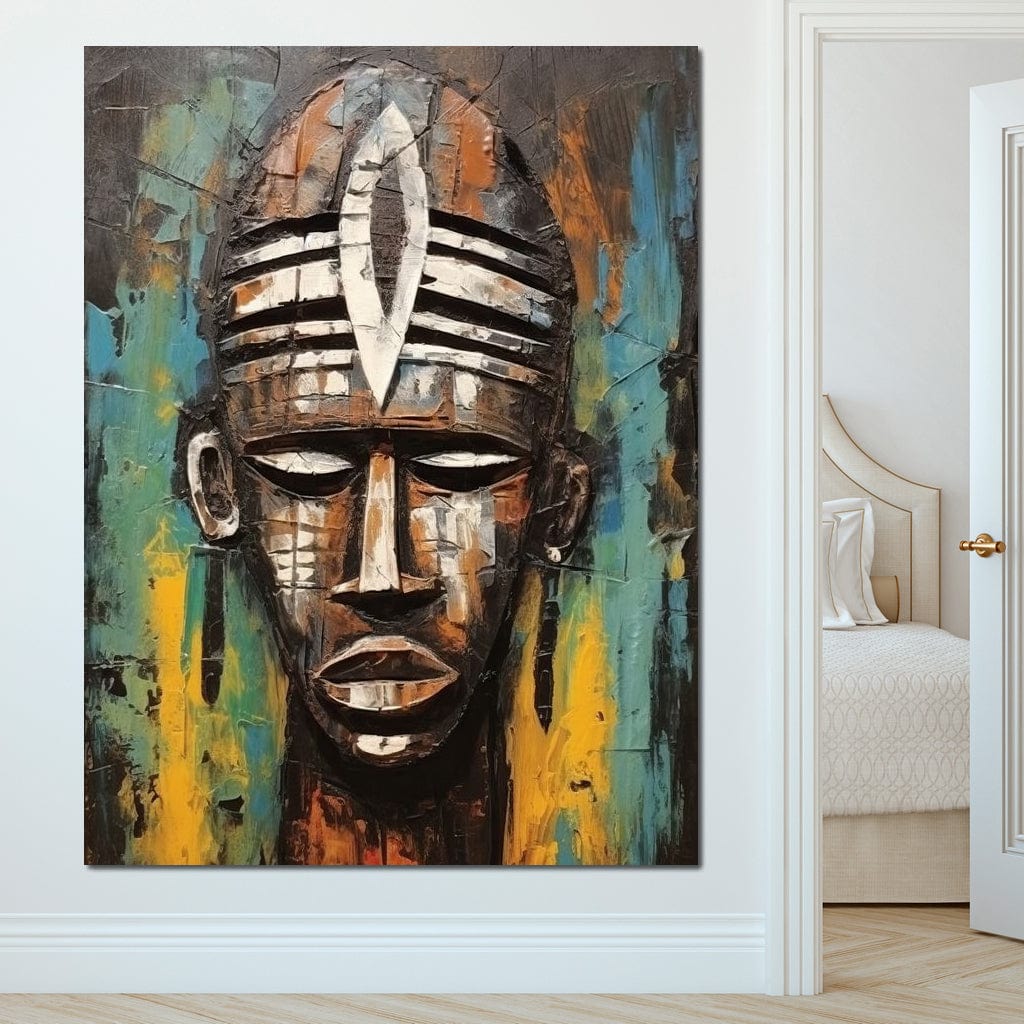 Tribal Mask 18 Canvas Wall Art