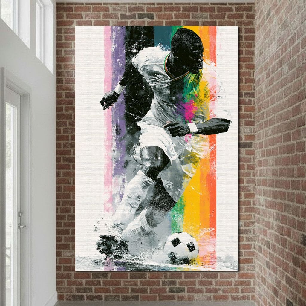 Victory Through The Vibrant Pitch Canvas Wall Art