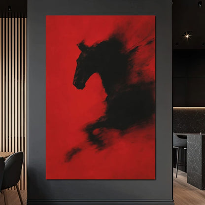 Unbound Spirit Rushing Through Darkness Canvas Wall Art