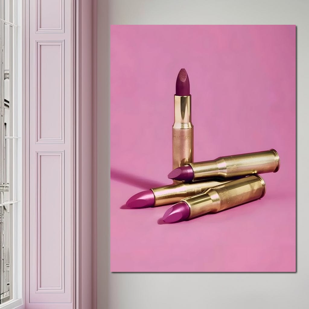 Lipstick Bullet Canvas Wall Art