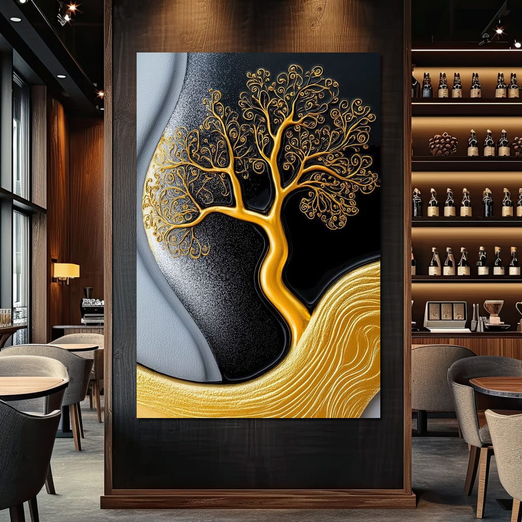 The Gilded Roots Canvas Wall Art