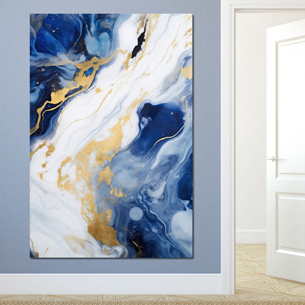 Glossy Liquid Abstraction Canvas Wall Art