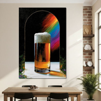 Golden Hour Ritual Beside The Arch Canvas Wall Art
