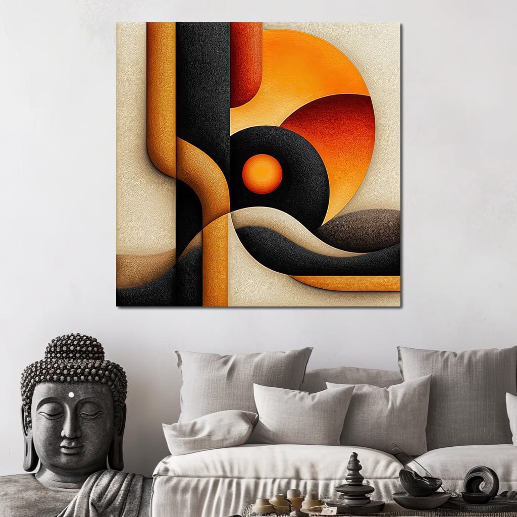 Abstract Dusk Canvas Wall Art