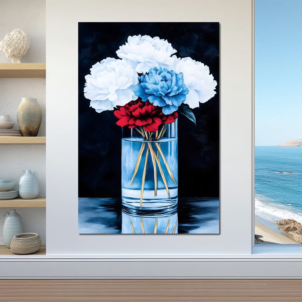 Heavenly Petal Symphony Canvas Wall Art