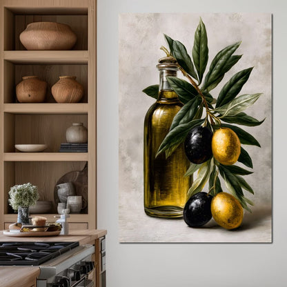 Harvest From The Mediterranean Grove Canvas Wall Art