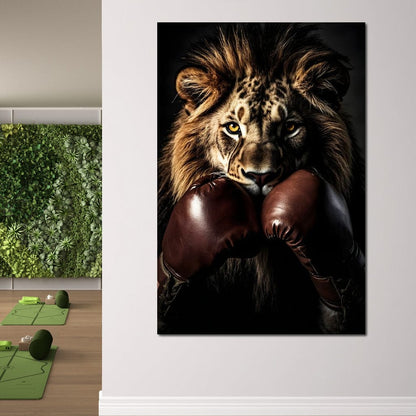 Lionheart Pugilist Canvas Wall Art