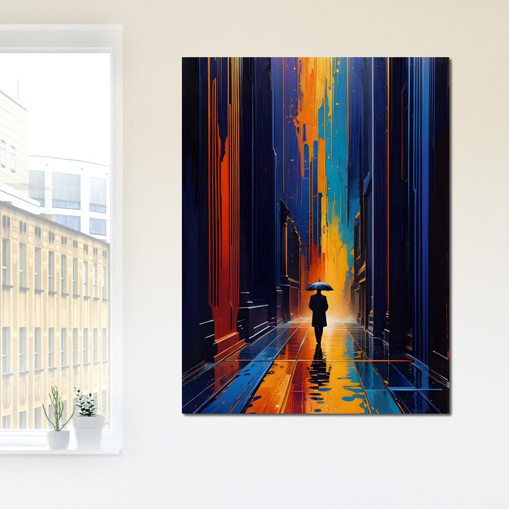 Streets of Loneliness Canvas Wall Art