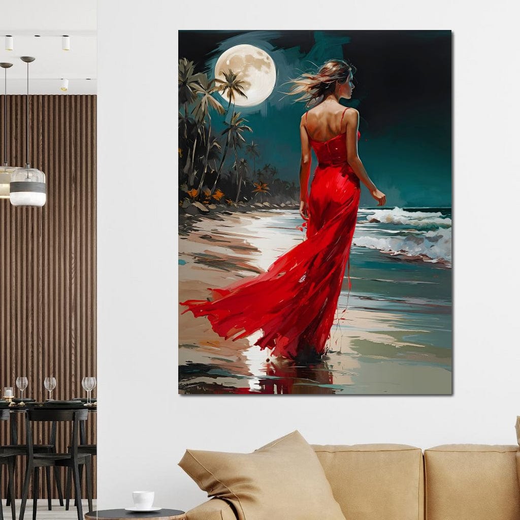 Female Portrait 062 Canvas Wall Art