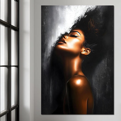 Radiant Reflection of Night Canvas Wall Art