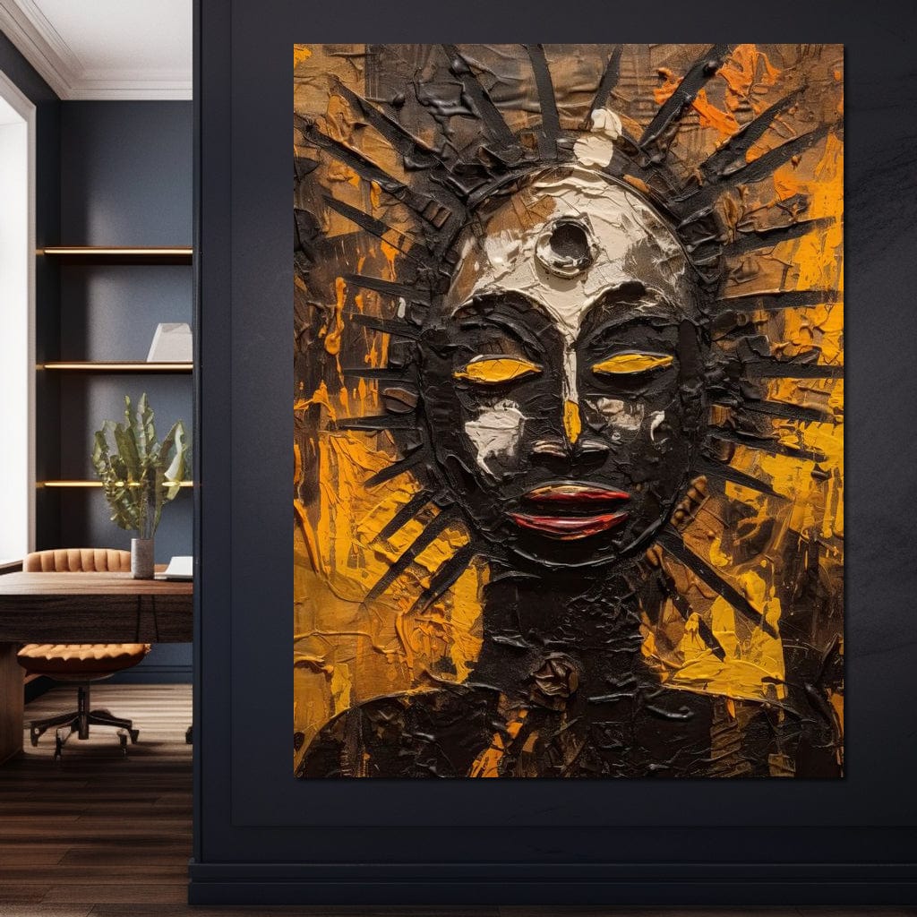 Tribal Mask 03 Canvas Wall Art