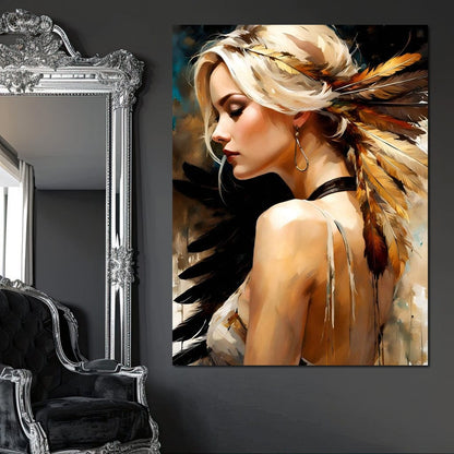 Female Portrait 0024 Canvas Wall Art