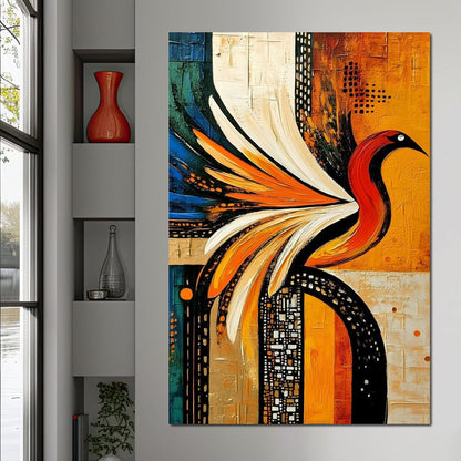 Vivid Phoenix Harmony Flight Canvas Wall Art