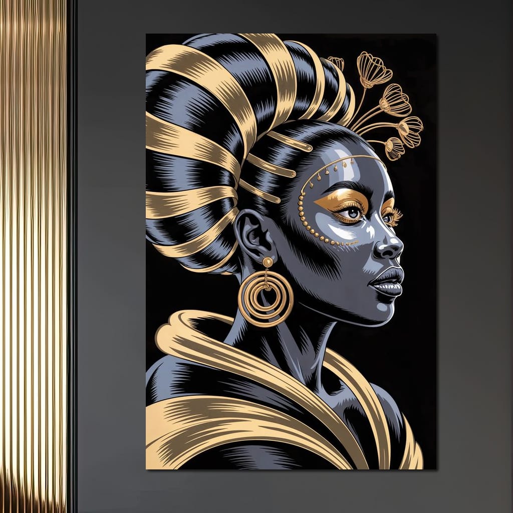 The Gilded Goddess Canvas Wall Art