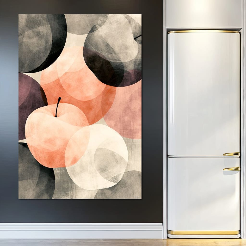 Orchard Shadows at Golden Hour Canvas Wall Art