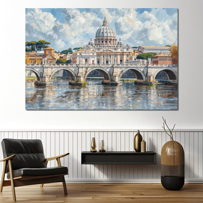Eternal Reflections of Rome Canvas Wall Art