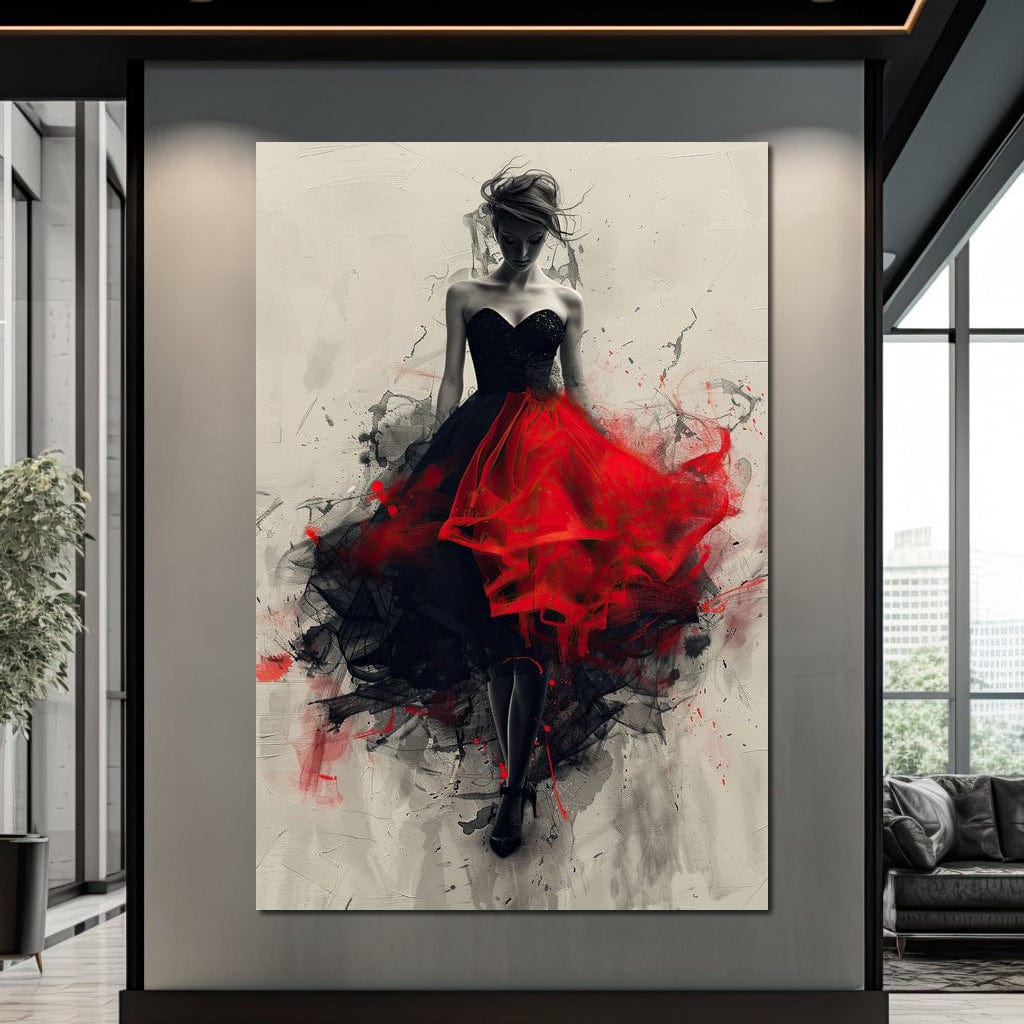 Flame of the Midnight Dance Canvas Wall Art