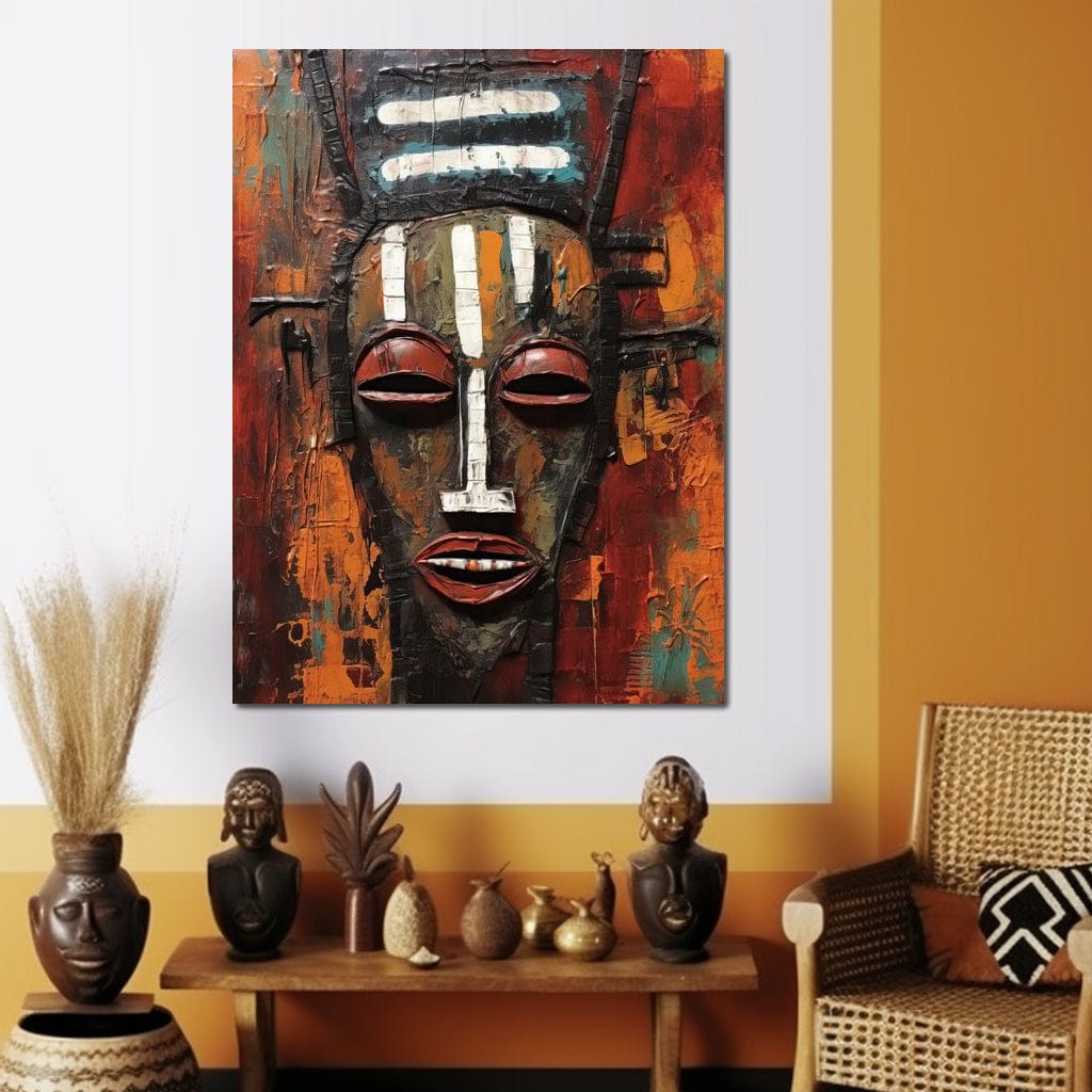 Tribal Mask 02 Canvas Wall Art