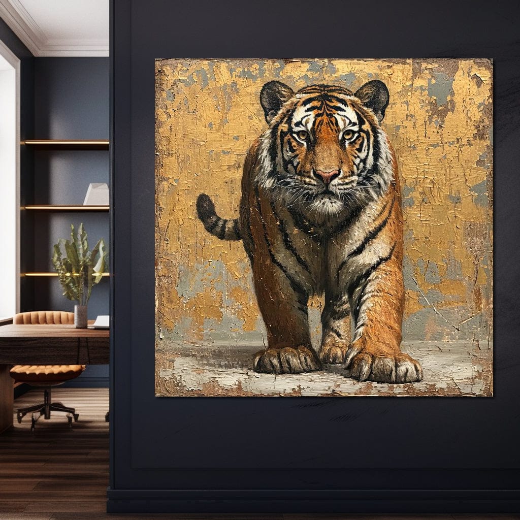 Tiger Sovereign Gaze Canvas Wall Art