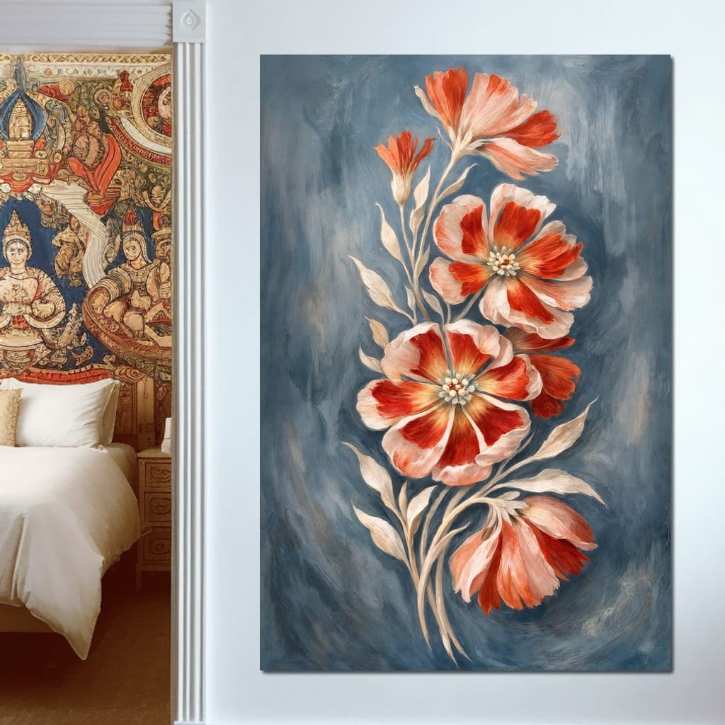 Emberlight Florals Canvas Wall Art