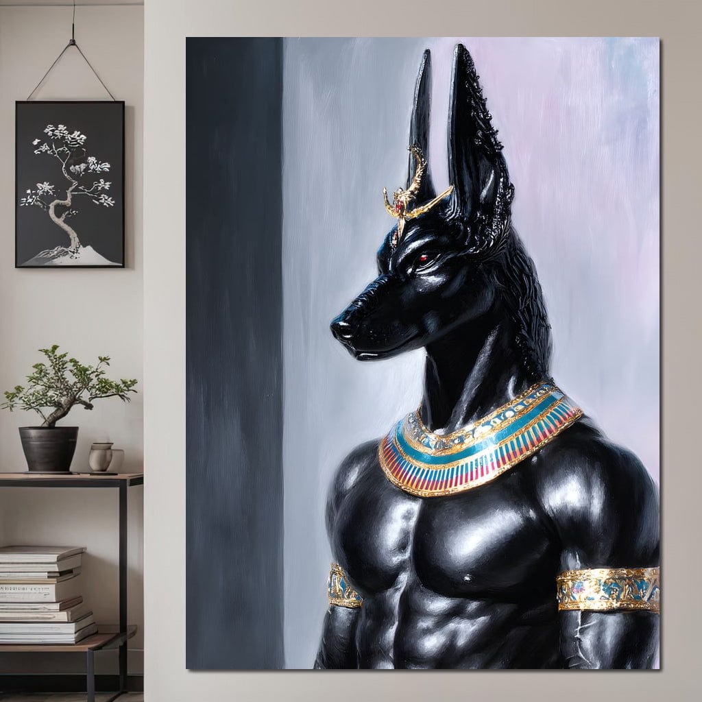 Anubis Guardian of the Pharaoh Canvas Wall Art