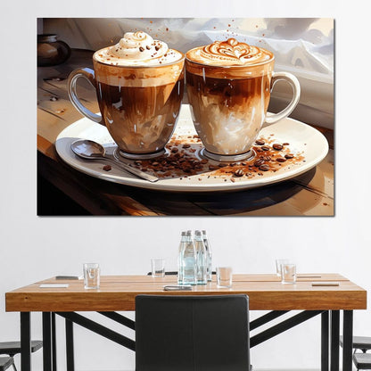 Mocha Moments Canvas Wall Art