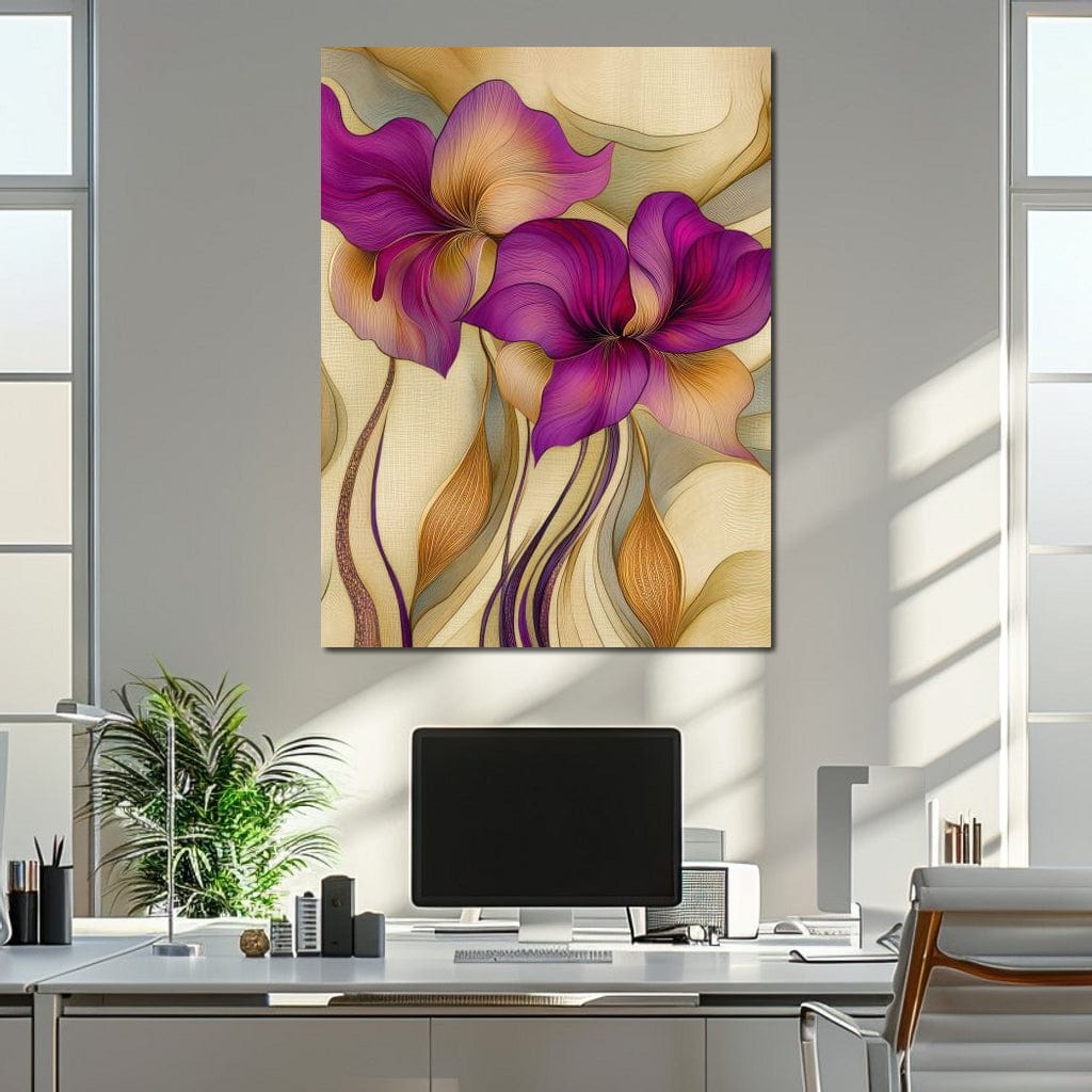 Velvet Blooms Canvas Wall Art