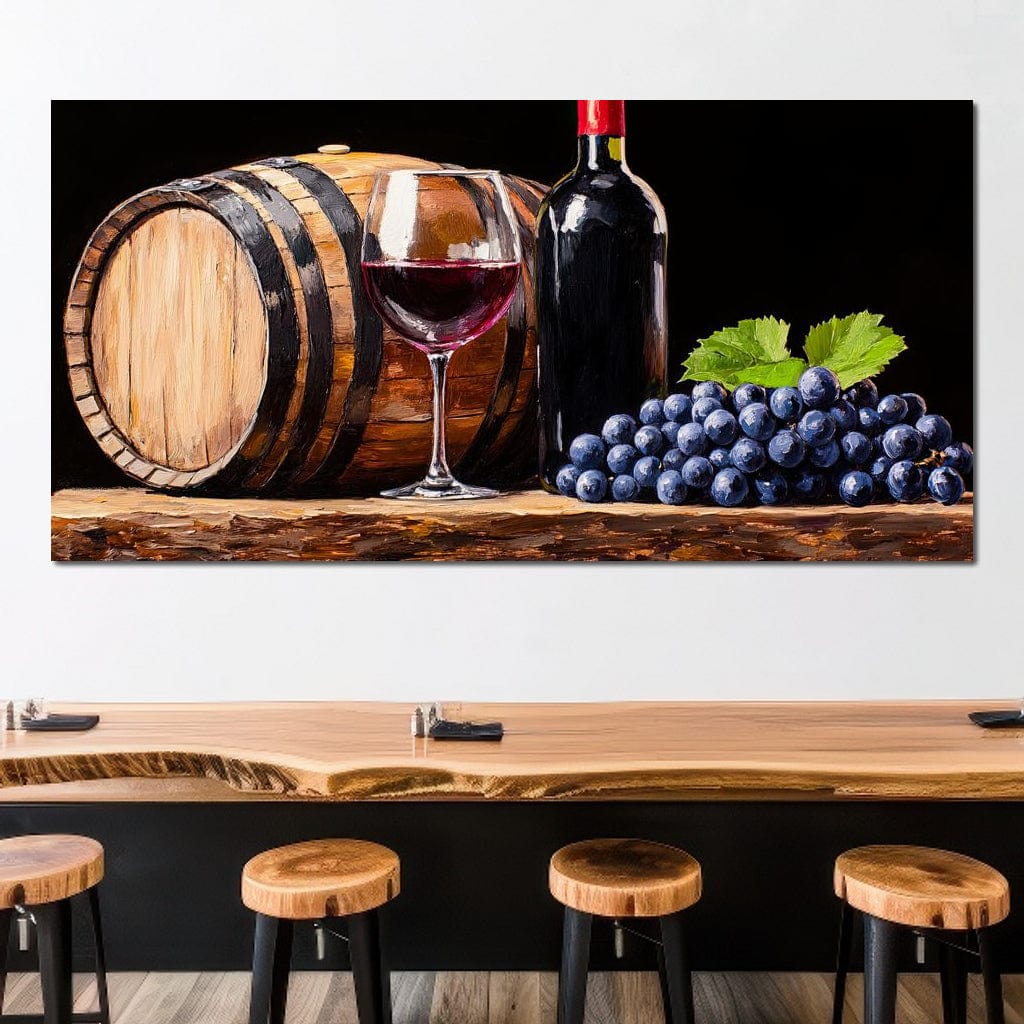 Vintage Vino Canvas Wall Art
