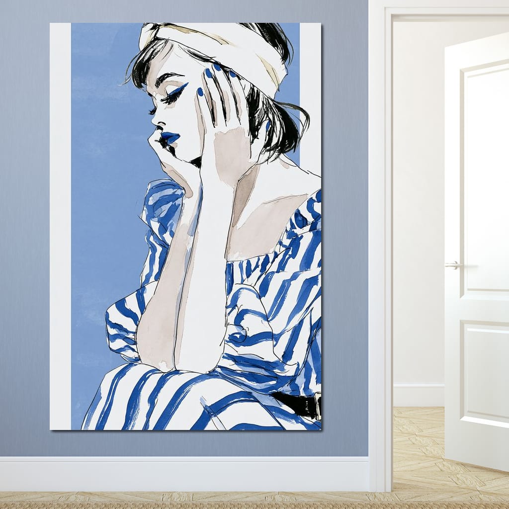 Clear Blue Sky Vacation Reverie Canvas Wall Art