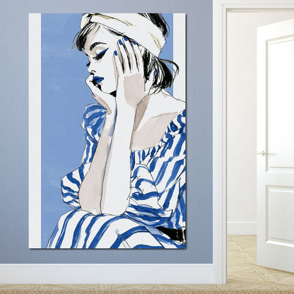 Clear Blue Sky Vacation Reverie Canvas Wall Art