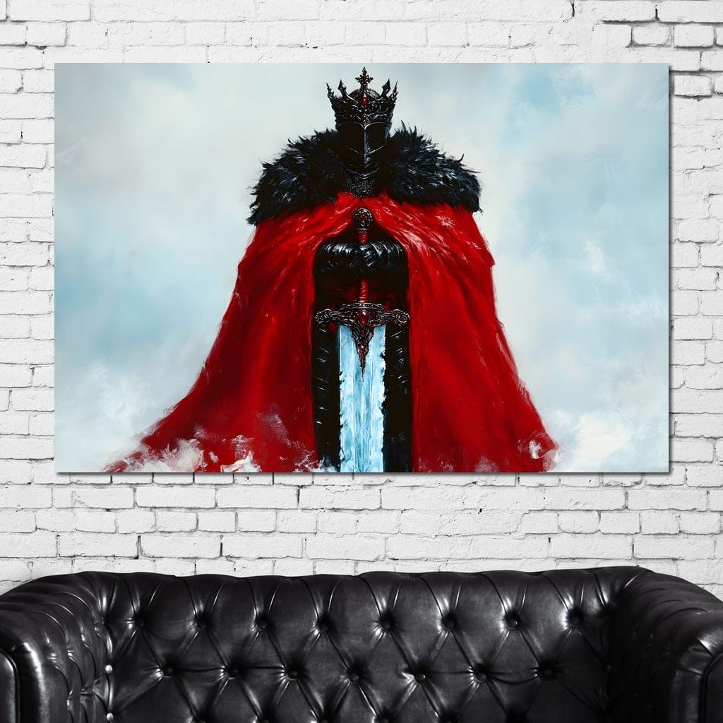 Majestic Knightly Valor Canvas Wall Art