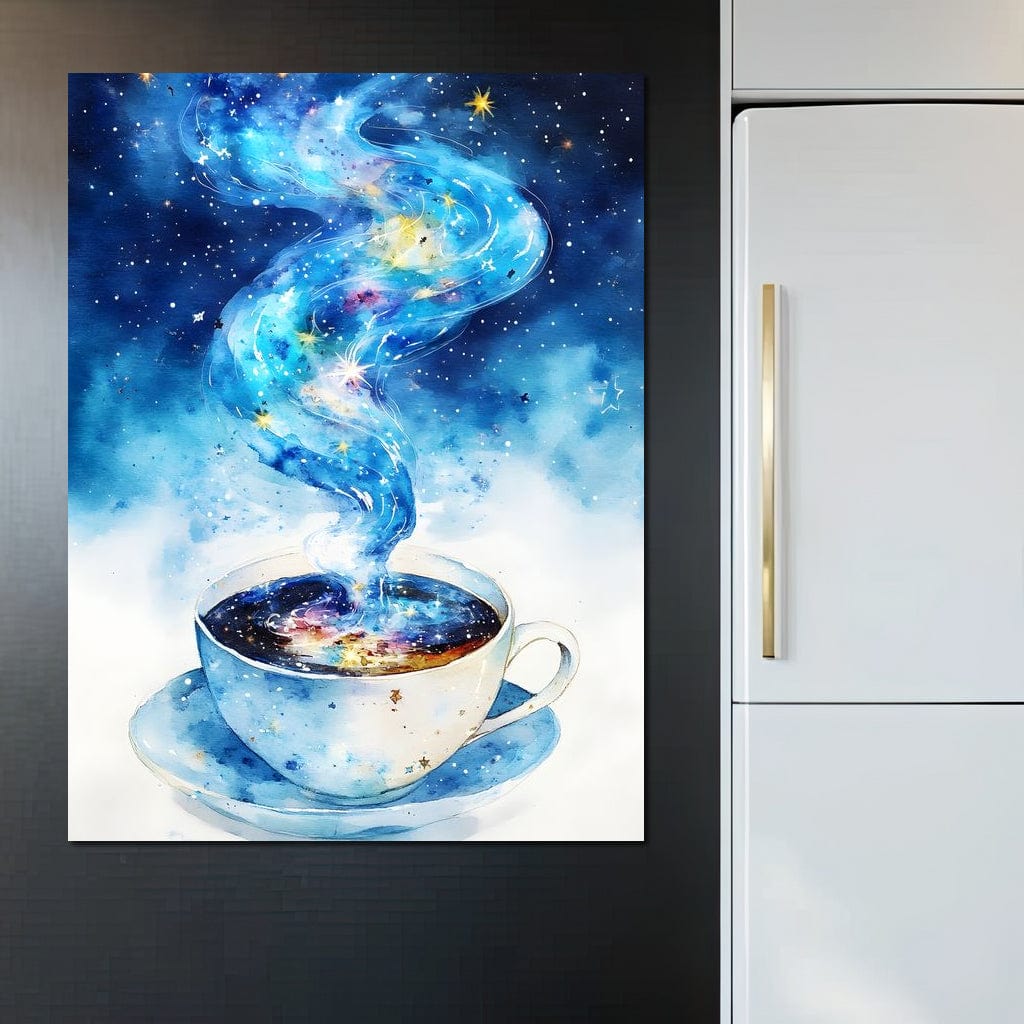 Celestial Coffee of Dreams Canvas Wall Art